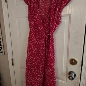 Urban Outfitters Red Floral Dress